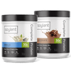 Soylent Complete Protein Powder tubs in chocolate and vanilla.